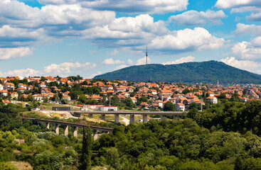 Hill Avala in Serbia with television tower on the top, Belgrade, Serbia