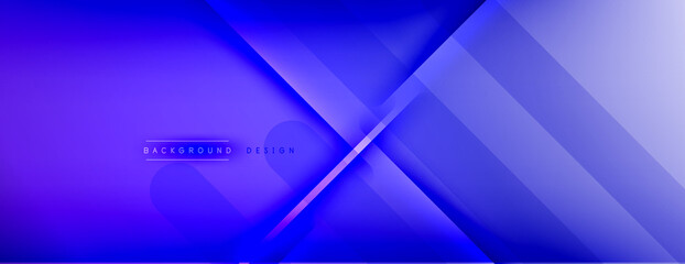 Fototapeta premium Abstract background. Shadow lines on bright shiny gradient background.