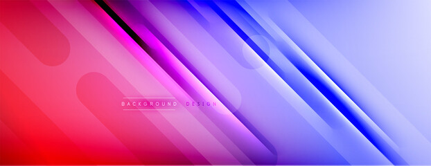 Abstract background. Shadow lines on bright shiny gradient background.