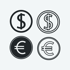 euro currency best vector icon illustration sign 