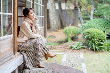 美しい日本女性 - obrazy, fototapety, plakaty