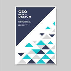 Cover designs in a colorful geometric style. Vector illustration.