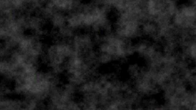 Billowing smoke in the dark background (seamless loop)