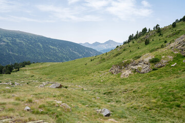 Fototapeta na wymiar Mountain landscape in Pyrenees