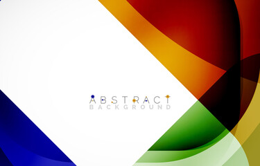 Minimal background. Abstract square shape with round corners created with wavy forms. Vector Illustration For Wallpaper, Banner, Background, Landing Page