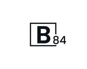 B84, 84B Initial letter logo