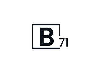 B71, 71B Initial letter logo