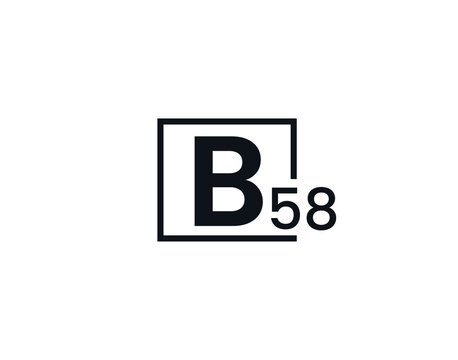 B58, 58B Initial letter logo