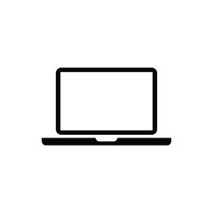 Laptop icon. Laptops or notebook computer. Vector illustration isolated on white background. EPS10