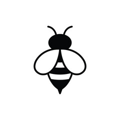 bee icon - vector sign honey icon