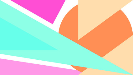 ABSTRACT GEOMETRIC BACKGROUND FLAT COLOR DESIGN VECTOR TEMPLATE FOR WALLPAPER COVER DESIGN 