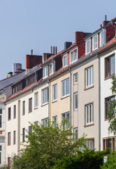 Weisse moderne Wohngebäude  , Bremen, Deutschland, Europa