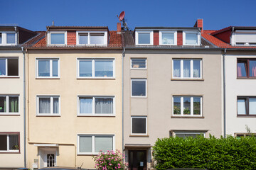 Weisses modernes Wohngebäude  , Bremen, Deutschland, Europa