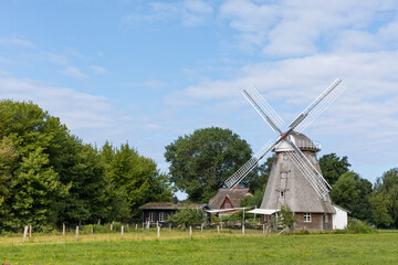 Historic windmill at Ahrenshoop, Mecklenburg-Vorpommern, Germany