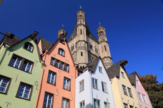 Fischmarkt in Cologne city Germany