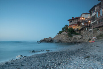 Bulgaria Sozopol houses on the rock © Karol