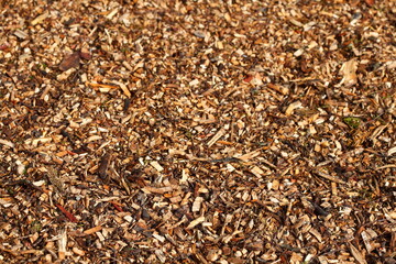 Holzspäne ,Holzschnitzel, Rindenmulch , Bodenbelag, Hintergrundbild