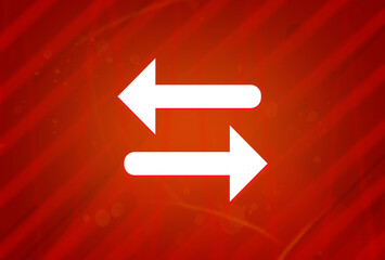 Transfer arrow icon isolated on abstract red gradient magnificence background