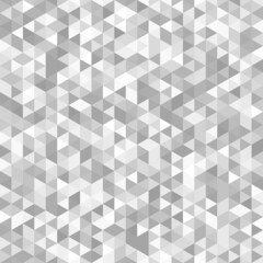 Gray triangles geometric abstract seamless pattern. Vector