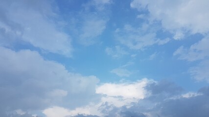 blue sky with clouds