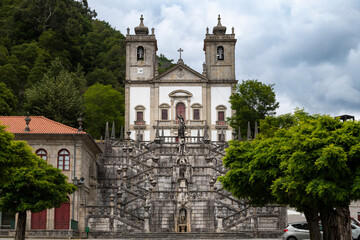 Fototapeta na wymiar View of the beautiful Santuario de Nossa Senhora da Peneda, at the Peneda Geres National Park, in Norhern Portugal.