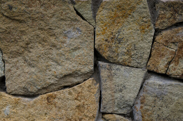 flagstone wall. stone texture and background