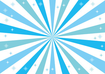 集中線　ブルー系　キラキラ　背景