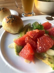 salad with strawberries