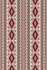 Seamless geometric ethnic asian oriental and tradition pattern design for texture and background. Silk and fabric pattern decoration for carpet, clothing, wrapping and wallpaper