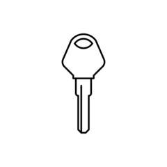 Motorcycle key icon, Simple key design, Vector illustration eps.10