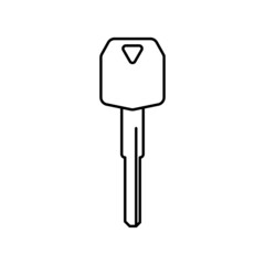 Motorcycle key icon, Simple key design, Vector illustration eps.10