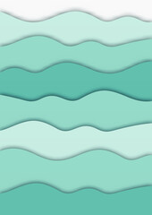 Abstract Multicolor Modern Background With Papercut Style