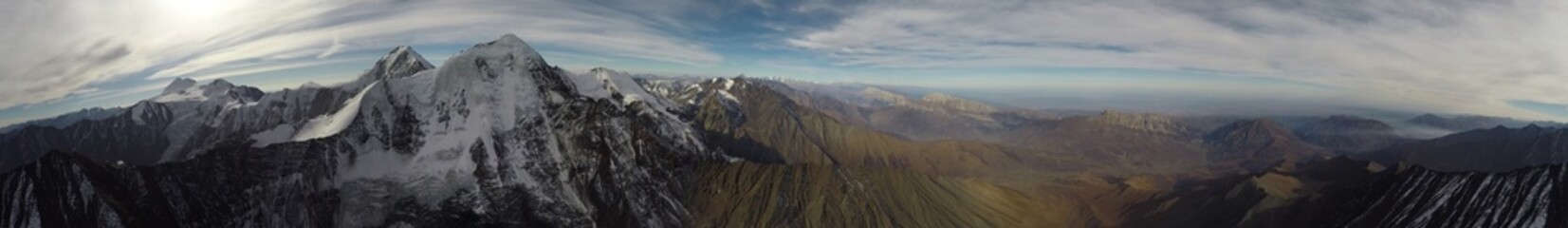 Caucasus, Ossetia. Midagrabin gorge. The upper reaches of the Tsata valley.
