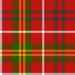 Seamless vector tartan pattern for fabric, textile, wrapping etc. Plaid background	