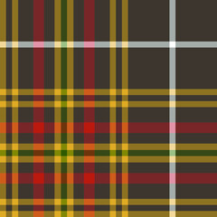 Seamless vector tartan pattern for fabric, textile, wrapping etc. Plaid background	