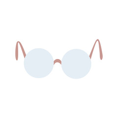 Glasses Icon. Vector illustration. Elements for design. Glasses icon on a white background.