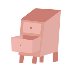 Flat vector icon, cupboard icon illustration on white background