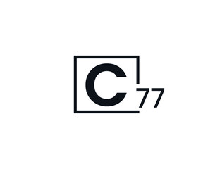 C77, 77C Initial letter logo