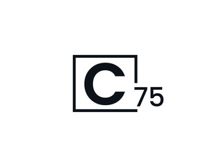 C75, 75C Initial letter logo