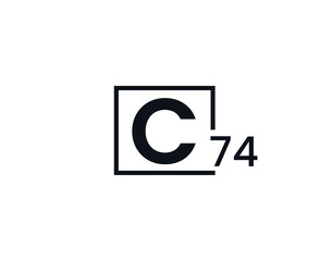 C74, 74C Initial letter logo