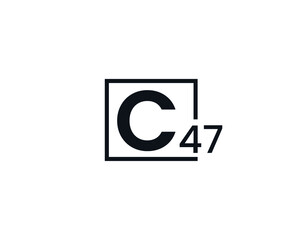 C47, 47C Initial letter logo