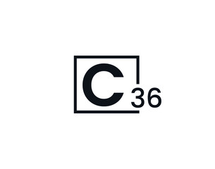 C36, 36C Initial letter logo