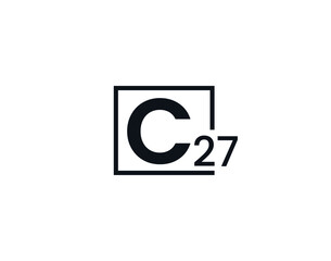 C27, 27C Initial letter logo
