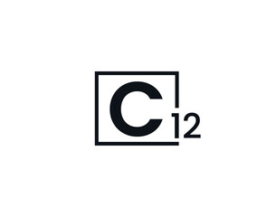 C12, 12C Initial letter logo