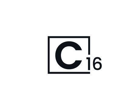 C16, 16C Initial letter logo