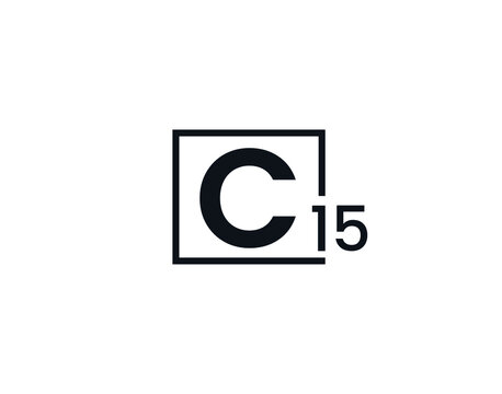C15, 15C Initial letter logo