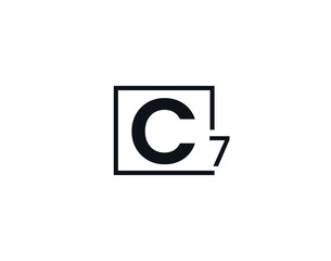 C7, 7C Initial letter logo