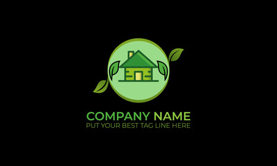 Eco Real Estate creative logo Design | abstract Eco real estate vector 