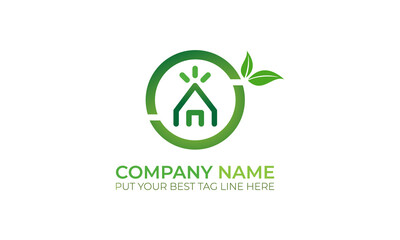 Eco Real Estate creative logo Design | abstract Eco real estate vector 