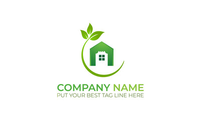Eco Real Estate creative logo Design | abstract Eco real estate vector 